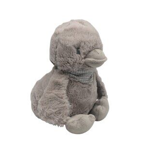 Gingerlilly Australia Dylan Gray Duck Plush Stuffed Rattle Crinkle Lovey Toy